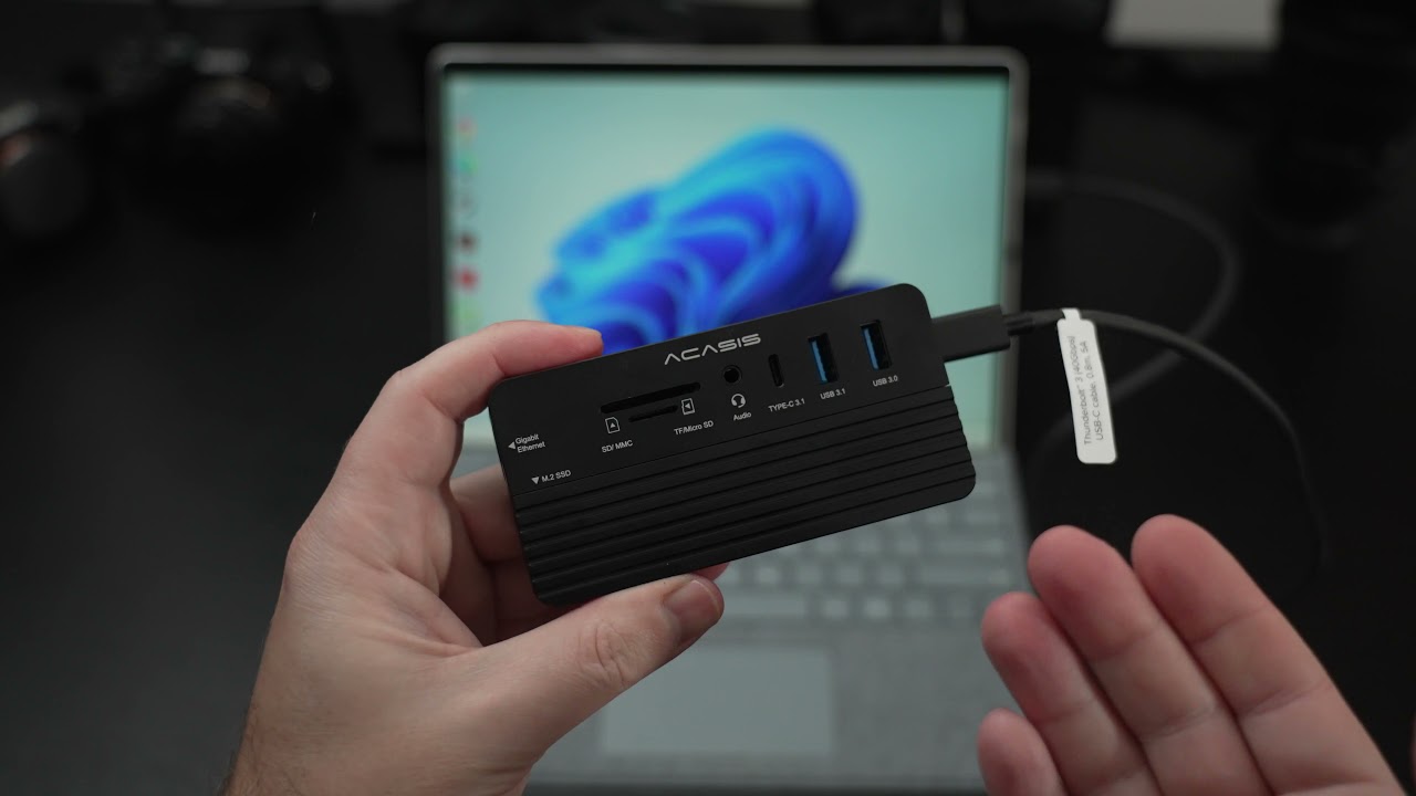 USB C Hub For Microsoft Surface Pro X Pro 8 Type-C Dock Adapter USB 3.0