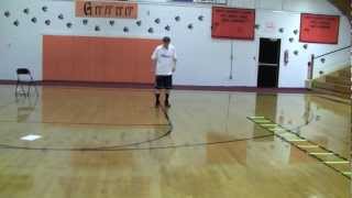 Agility - Basketball Agility Drills - Basketball Quickness Training - 4-Square Rotational U Drill