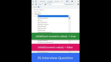 What does isNaN() do? | JS Question-8 | #shorts #javascript #interview