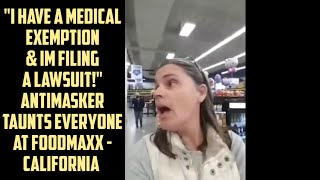ANTI-MASKER REFUSES TO LEAVE FOODMAXX IN CALIFORNIA AFTER TAUNTING EMPLOYEES