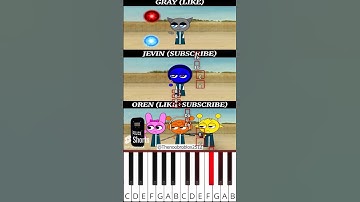 End Game | Incredibox Sprunki x Squid game #sprunki (@Thenoobroblox2512) - Octave Piano Tutorial
