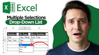 How to Make Multiple Selections in a Drop Down List in Excel | No Duplicates Allowed | VBA Co