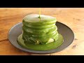 ふわふわ抹茶スフレパンケーキのレシピ Matcha Souffle Pancake Recipe