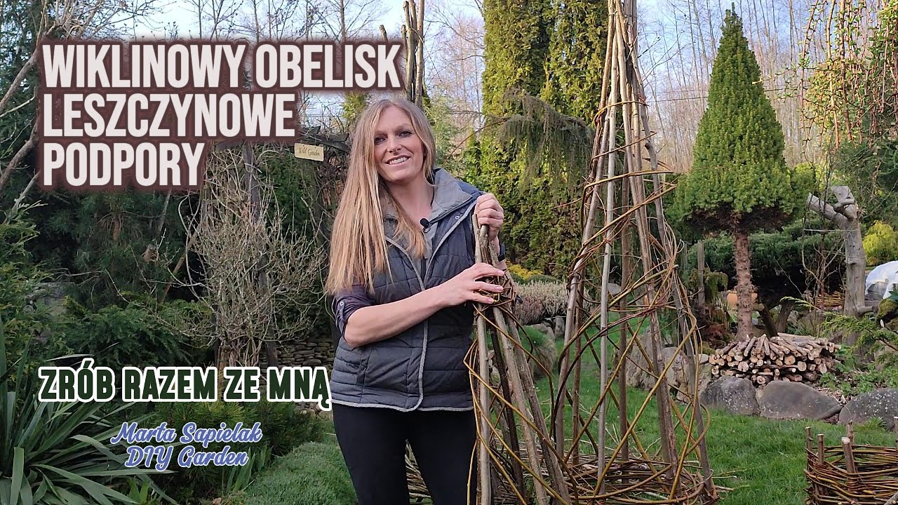 Obelisk z witek wierzby