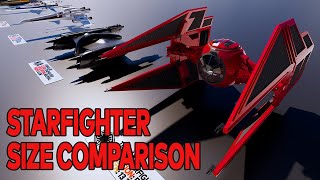 STAR WARS Starfighter Size Comparison