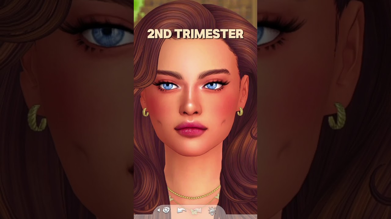 My sim through her PREGNANCY 🤍👶🏻 