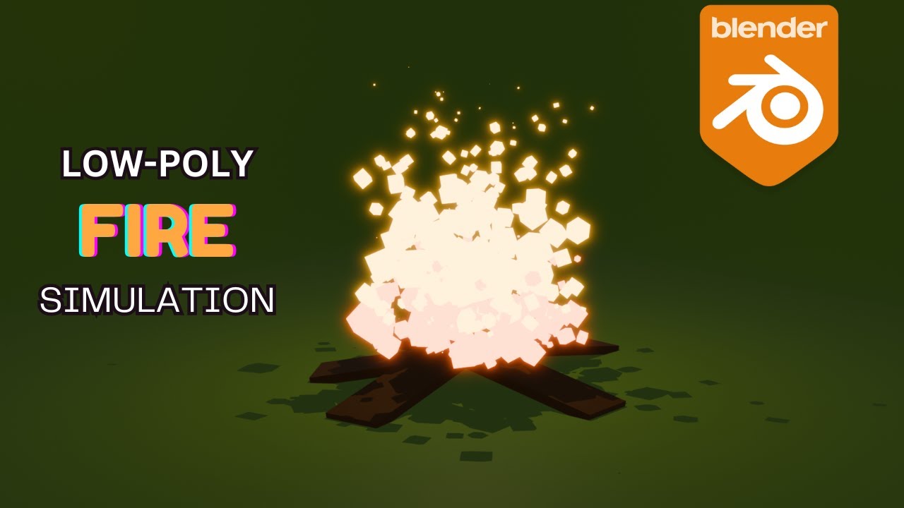Low Poly Fire Simulation in Blender | Quick Tutorial - YouTube