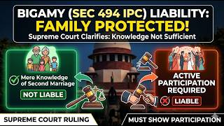 Supreme Court Big Decision on Bigamy | Bigamy Laws in India.
