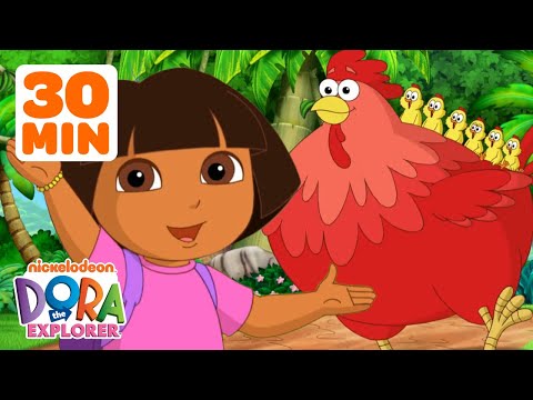 Dora's Best Adventures w/ Big Red Chicken! 🐔❤️ 30 Minutes | Dora the Explorer