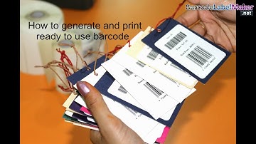 Barcode Label Maker Software: How to design and print barcode labels ready to use