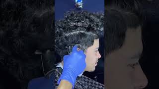 MEN’S CURLY HAIRCUT W/ DESIGN!!! #nevinthebarber #shorts