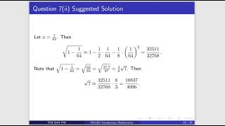 MA1301 Tut 2 Q7 (New)