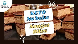 KETO Nougat \& Chocolate bites no bake (peanut milky way \/ 3 musketeers)
