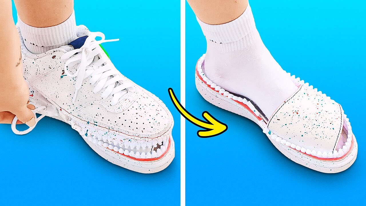 Awesome Ways to Save Your Old Sneakers - YouTube