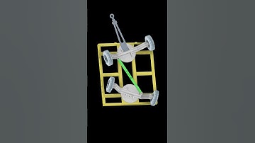 Four-wheel steering#mechanism #3dprinting #machine#solidworks#simulation