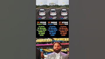 Ryzen 7 8700G vs Ryzen 5 8600G Vs Ryzen 5 8500G #pcgaming #cpu