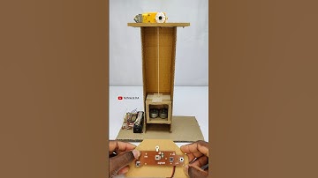 Simple Elevator Lift Machanism | #dcmotor #youtubeshorts #dcmotorproject