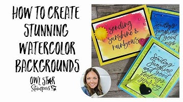 How I Create Stunning Watercolor Backgrounds for Card Making