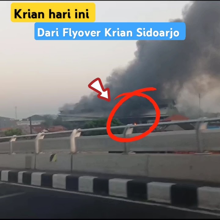 Krian hari ini terlihat dari Flyover Krian Sidoarjo #shorts #pasarkrian