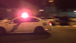 2 Philadelphia Police District Cars Responding (Priority, Manual, Wail)