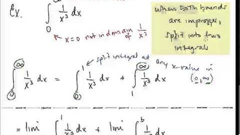 Calc II Lesson 15 Improper Integrals