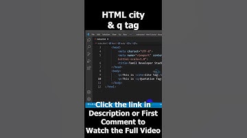 Html cite and q tag