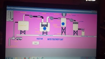 Water treatment plant on Scada intouch by Dilabar Singh