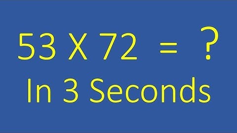 Multiplying any two 2 digit number in 3 seconds | Fast Math Tricks