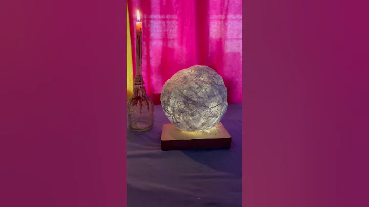 Moon LAMP form tissue PAPER Easy and Room DECOR idea🌑