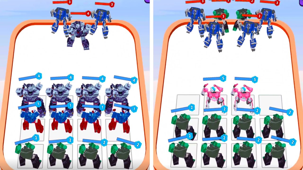 Make Robots Merge Attack, Robot Transform Merge Master ⭐ Merge Simulator Battles YouTube
