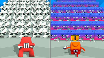 MAX LEVEL in MERGE ALPHABET VS NUMBERBLOCK LORD RUN! #12