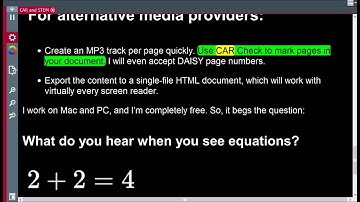 Central Access Reader for Math