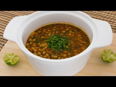 طريقة عمل شوربة العدس بالمعكرونه