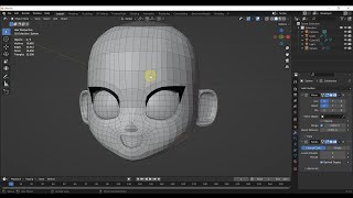 สอน Blender ตอนที่ 1 ปั้นหน้าการ์ตูนน่ารักๆ ครับ (สำหรับมือใหม่ ทำตามได้จริง บอกละเอียดทุกขั้นตอน)