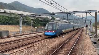 港鐵 MTR 機場快綫 AEL Adtranz CAF A-Train (E102/K402) 及 (E103/K403) 通過欣澳站