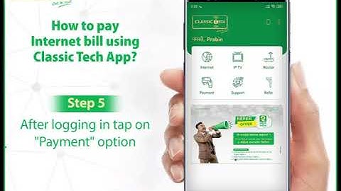 How to pay your Classic Tech Internet bill through your Debit/Credit Card?