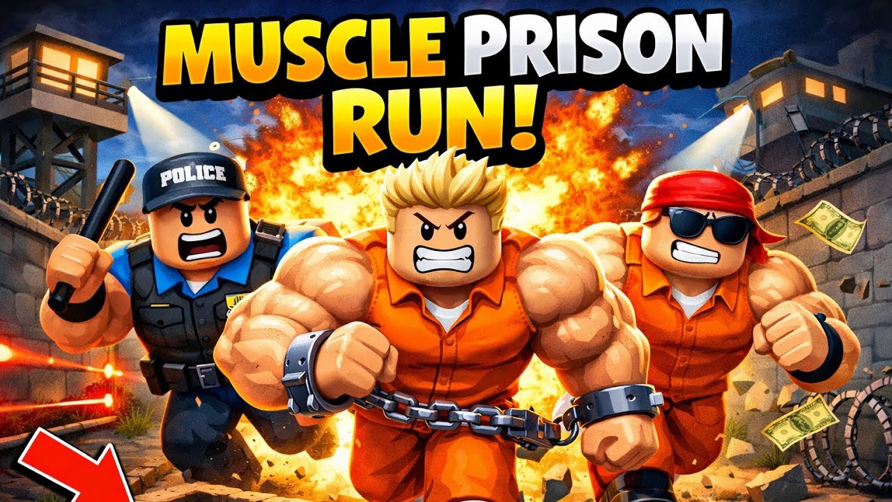 Escape the Muscle Prison Run ! (OBBY)