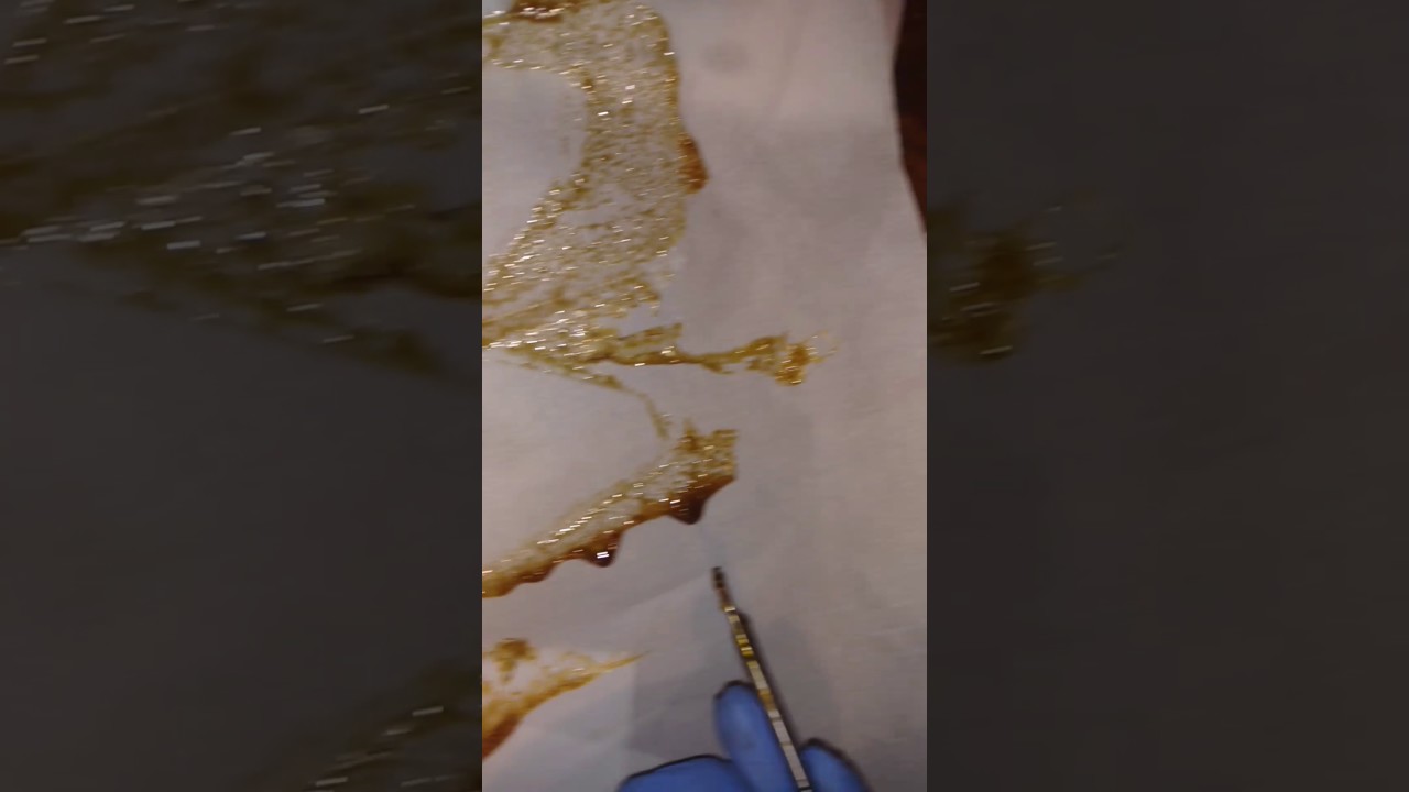 Final product "bubble hash rosin"