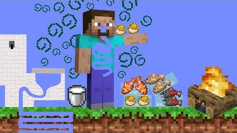 【Algodoo】Get Nauseous.Minecraft Pufferfish　フグで吐き気を起こすマインクラフト