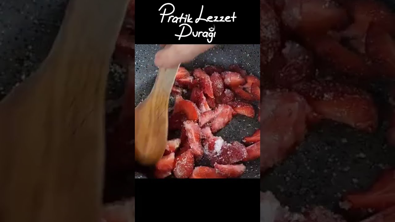 Nefis çilekli pasta tarifim kanalımda! #tarif #pratik #lezzetli #yemek #yemektarifleri #shorts