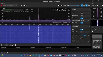 Trenton Military Ontario Canada 6754 kHz USB Shortwave SDRplay RSPdx on MLA 30 loop antenna