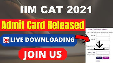 IIM CAT 2021 Admit Card (Released) - Check & Download IIM CAT 2021 Admit Card Here