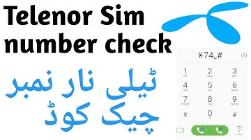 How To check Telenor SIM number, Telenor Pakistan