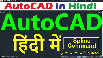 AutoCAD Tutorial for Beginners in Hindi | Spline Command