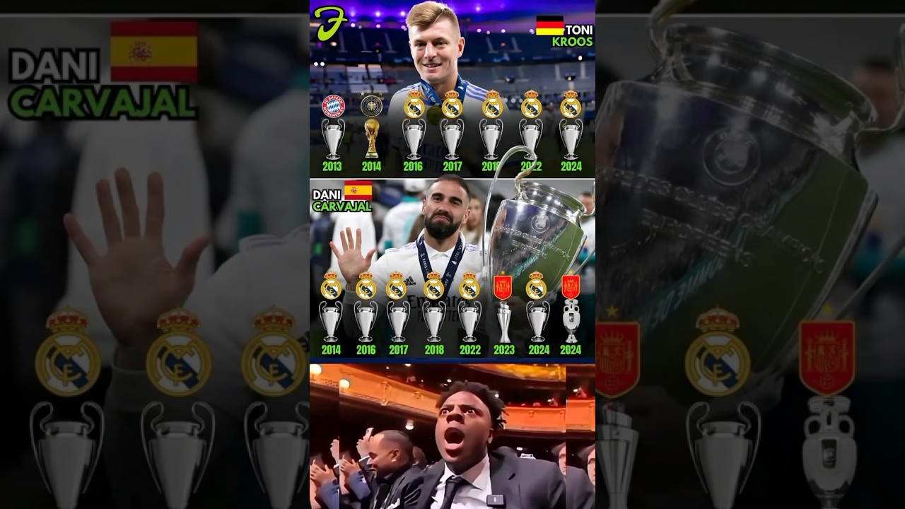 Toni Kroos vs Dani Carvajal: Insane Trophy Haul ⚽👑
