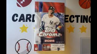 2026 Topps Chrome Baseball Hobby Box!