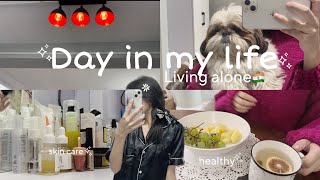 Living alone🫧 day in my life🍄 aesthetic vlog India ☁️