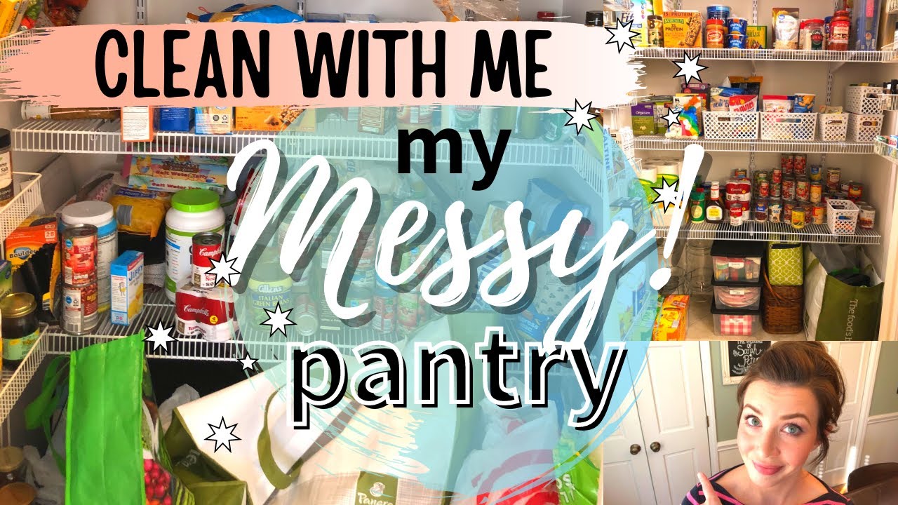 CLEAN WITH ME || PANTRY DECLUTTER AND ORGANIZE || PANTRY ORGANIZATION