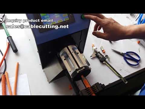 Automatic Cable Cutting and Stripping Machine for Coaxial Wire Processing
