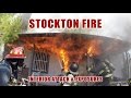 Stockton fire  interior attack and exposures